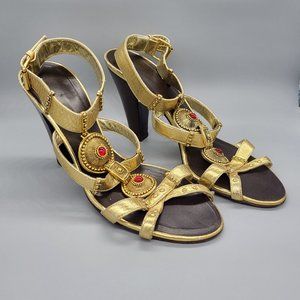 Giuseppe Zanotti Gold Sandals